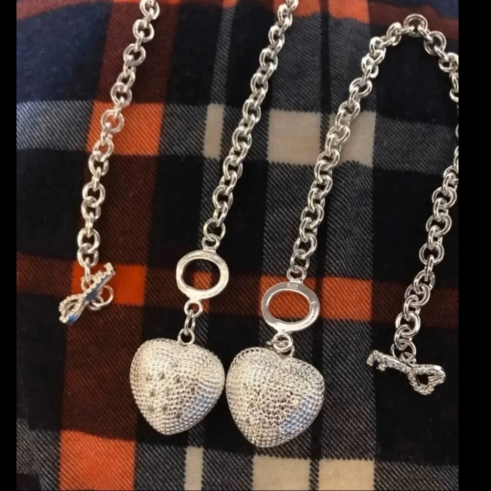 Sterling silver necklace and bracelet set
